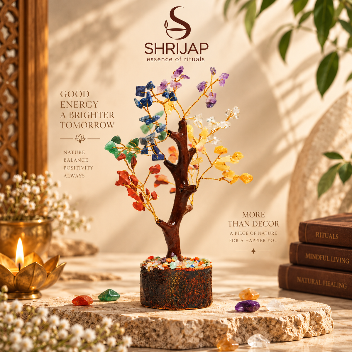 7 Chakra Crystal Tree Medium (Big Tree)