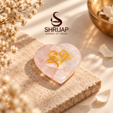 Rose Quartz Angel Number & Zibu Symbol Pocket Stone