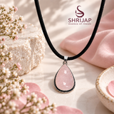 Rose Quartz Teardrop Pendant