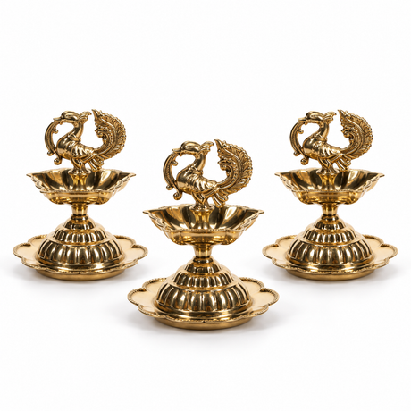 Swan Lotus Diya