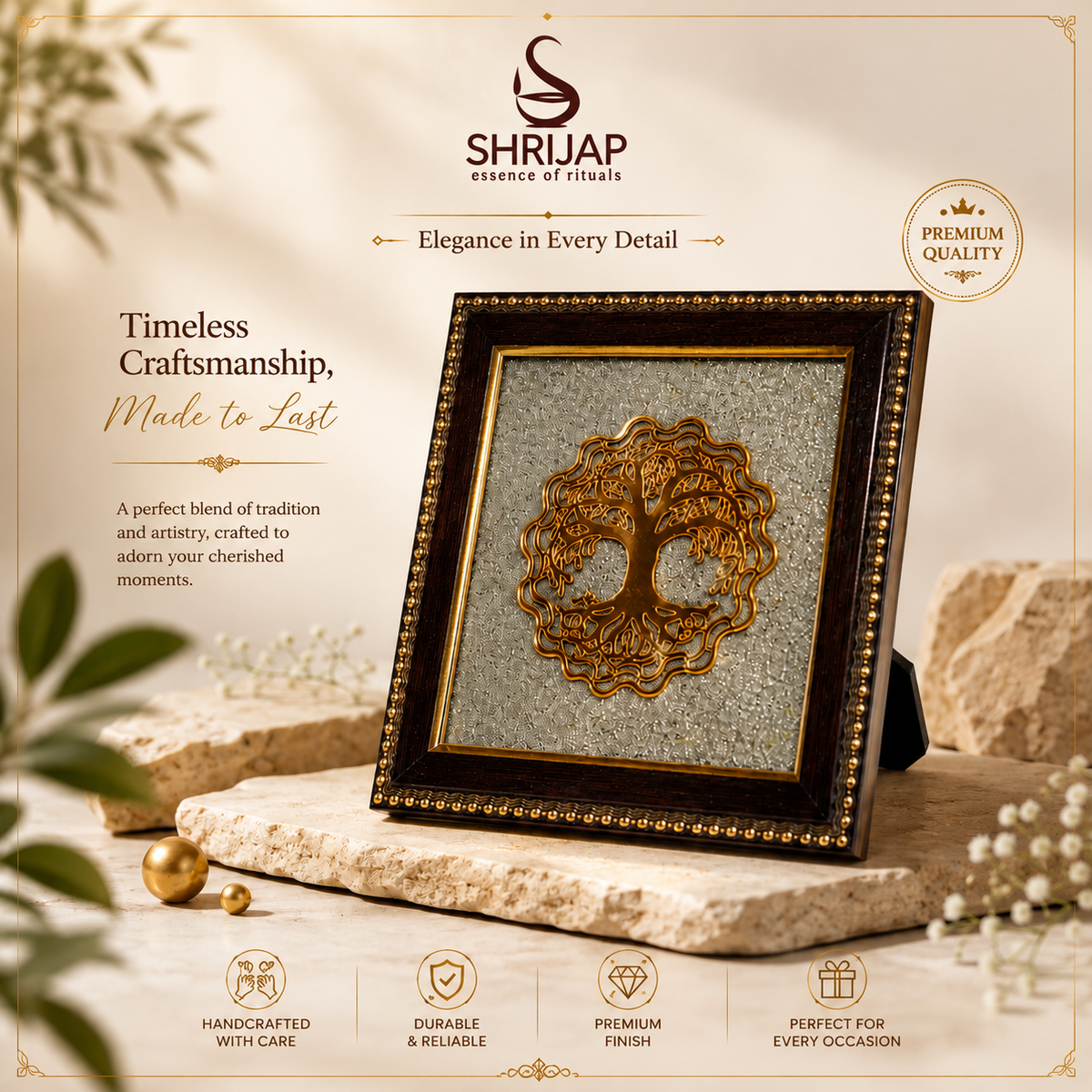Tree of Life Golden Frame