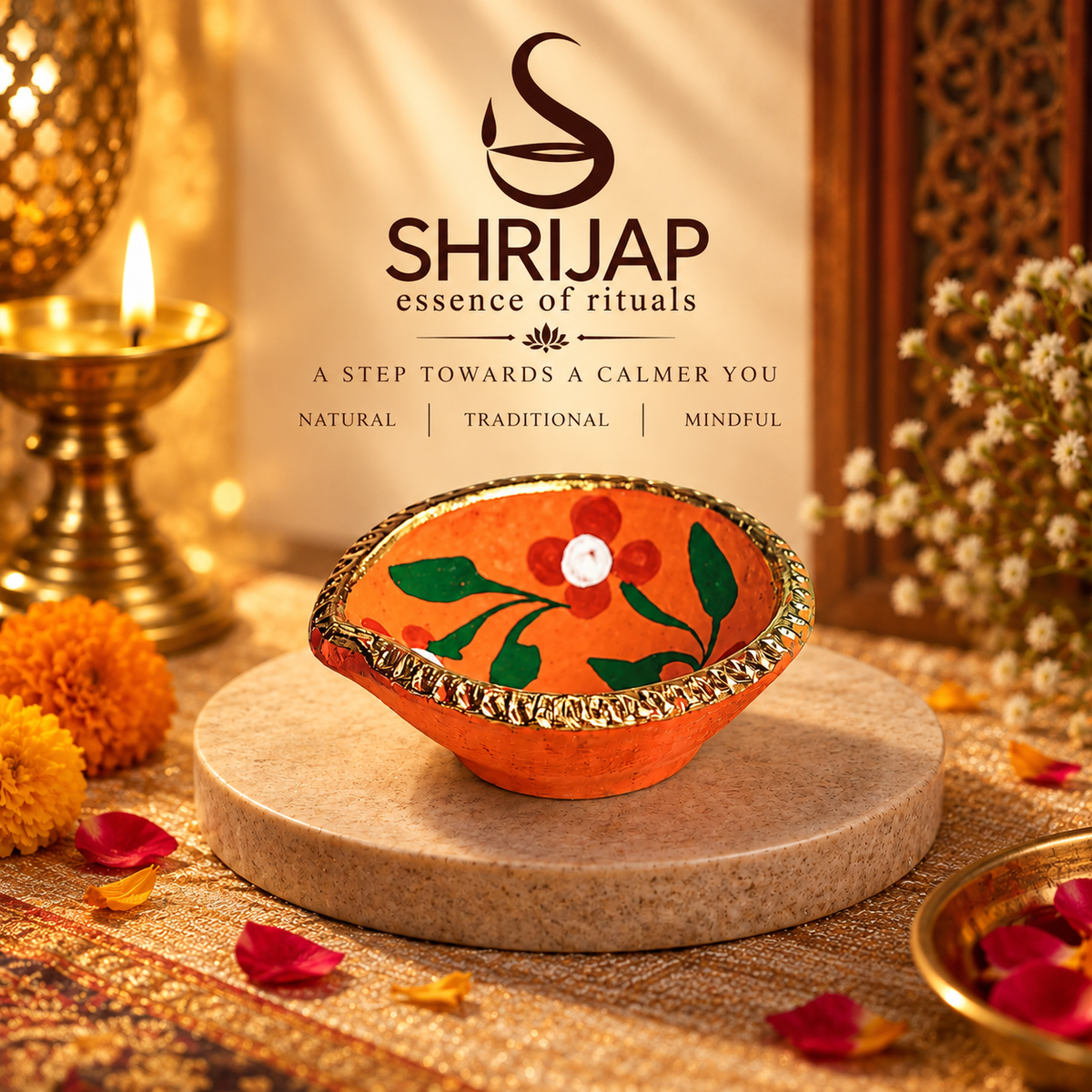 Traditional Akhand Clay Diya