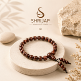 Natural Red Sandalwood Bracelet with Latkan – 8 MM