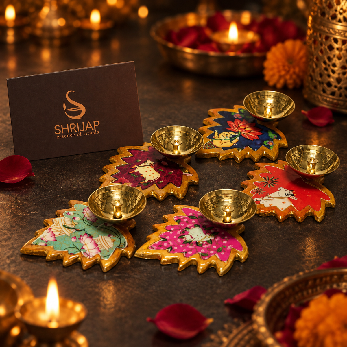 Lotus Pichwai Diya