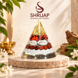 Dhanyog Gold Lakshmi Protection Cone – Gomti Chakra Rudraksha Red Gunja