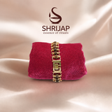 Gold Plated Rudraksha Bracelet