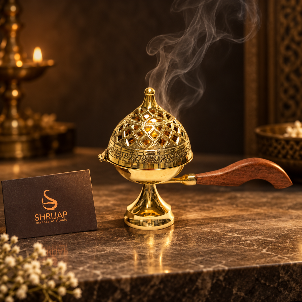 Jali Dhoop Dani With Wooden Handle