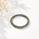 Natural Pyrite Bracelet – 8 MM