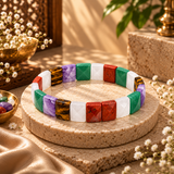 7 Chakra Pyramid Bracelet