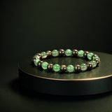 Green Aventurine & Pyrite Combination Bracelet – 8 MM