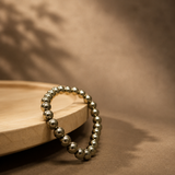 Natural Golden Pyrite Bracelet 8 MM