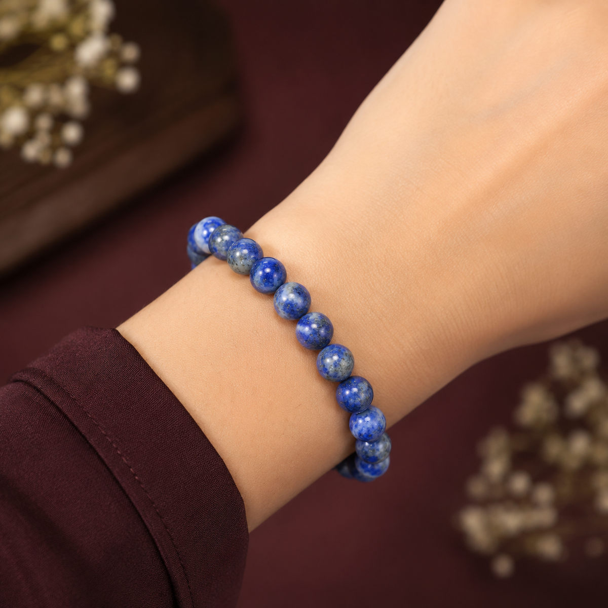 Natural Lapis Lazuli Bracelet – 8 MM