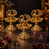 Swan Diya With Lotus Base Size 2