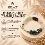 6 Crystal Chips Wealth Bracelet