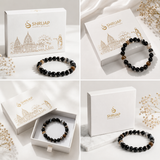 Natural Black Sardonyx Agate Bracelet – Sulemani Hakik – 8 MM