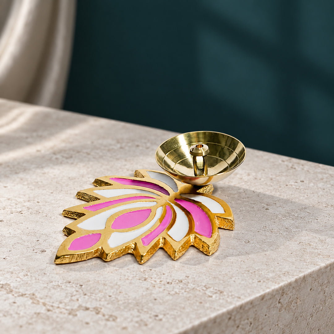 Lotus Meenakari Diya