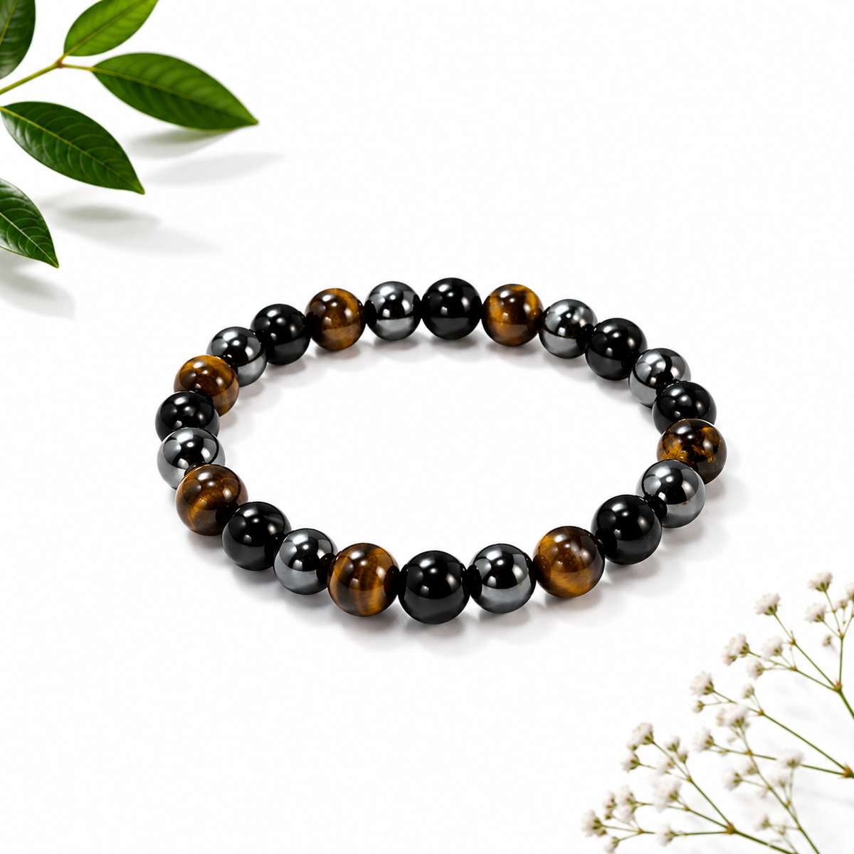 Natural Triple Protection Bracelet 6 MM