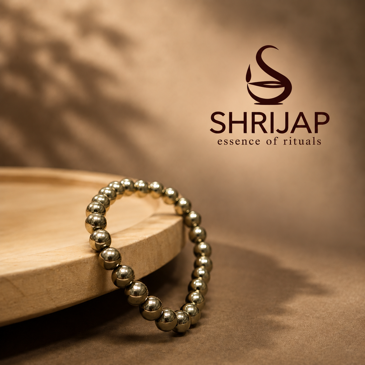Natural Golden Pyrite Bracelet 8 MM