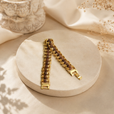 Gold Plated Rudraksha Bracelet