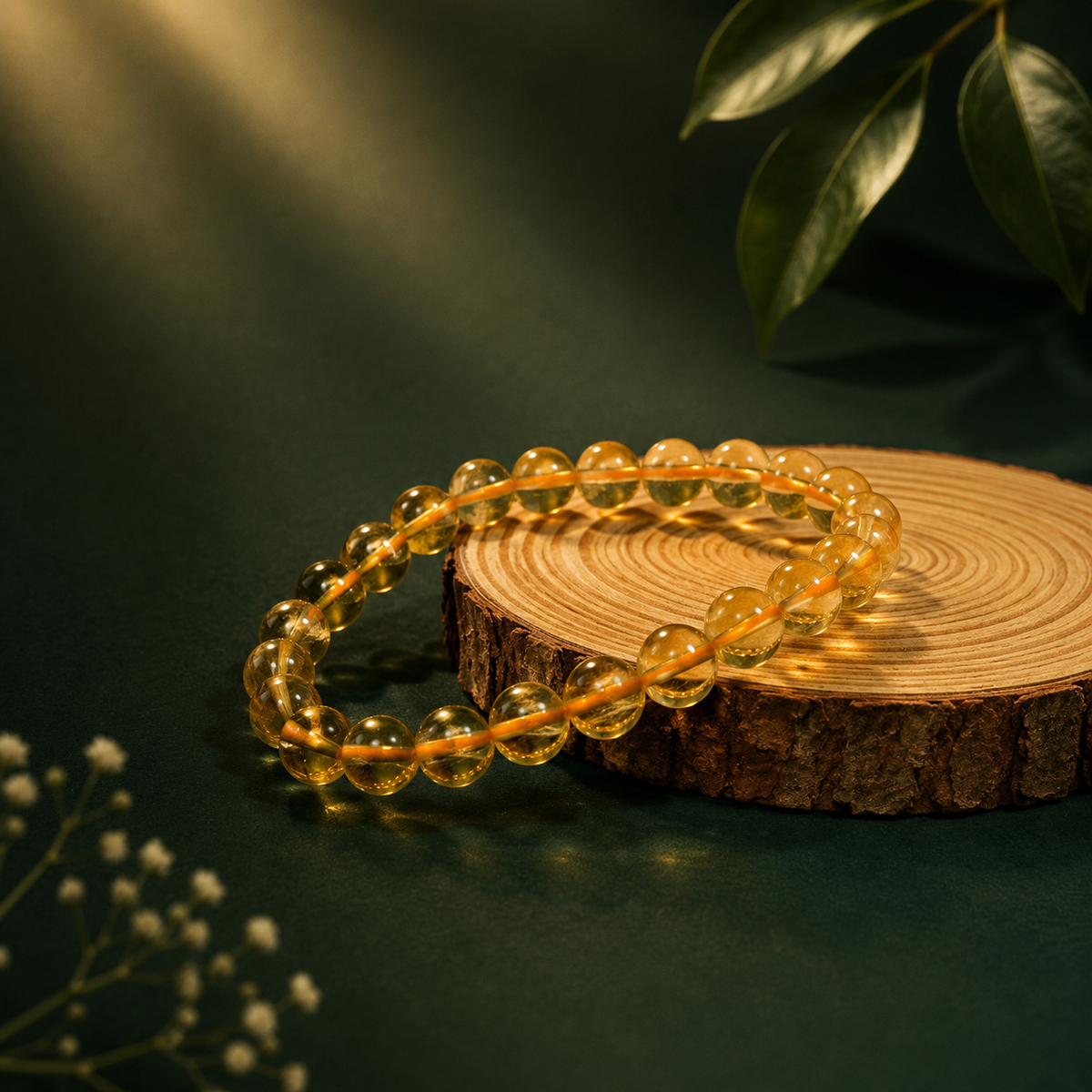 Natural Citrine Bracelet – 6 MM