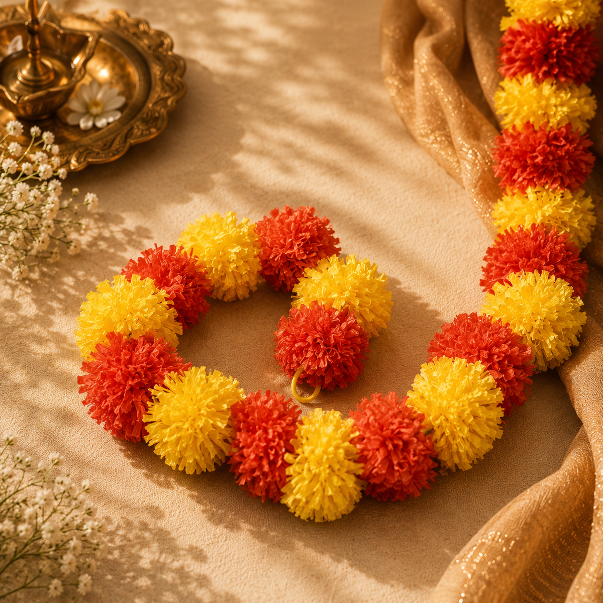 Genda Phool Mala – Red Yellow