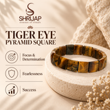 Tiger Eye Pyramid Square Bracelet