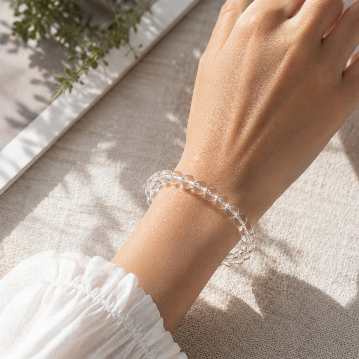 Natural Clear Quartz Bracelet – 8 MM
