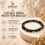 Natural Triple Protection Bracelet 6 MM