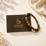 Natural Multi Colour Mantra Bracelet 8 MM