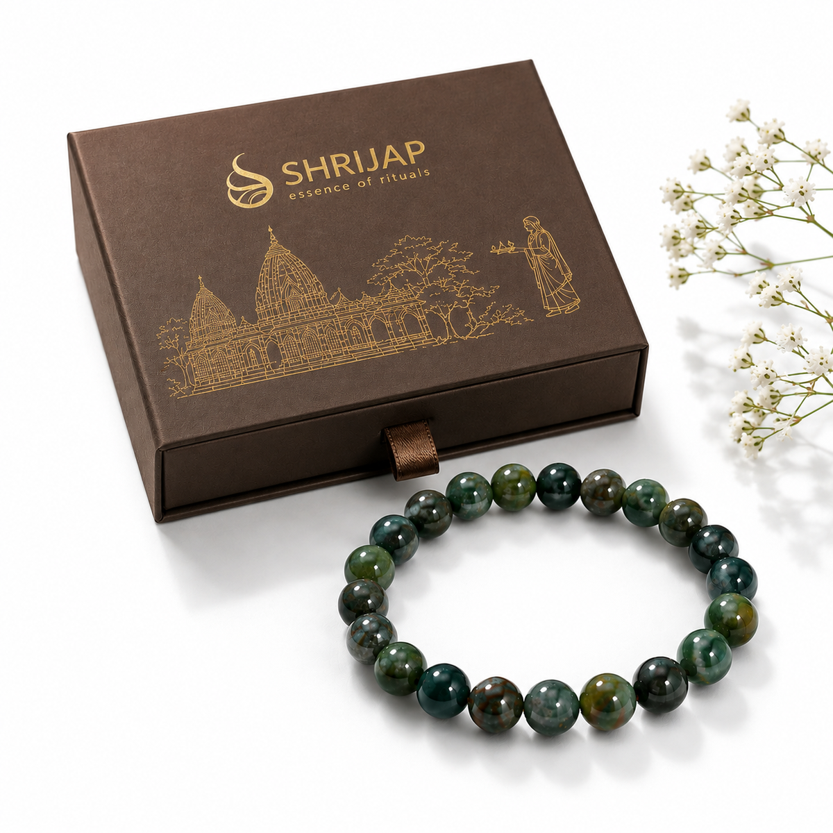 Natural Blood Stone Bracelet – 8 MM
