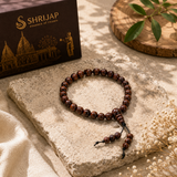Natural Red Sandalwood Bracelet with Latkan – 6 MM