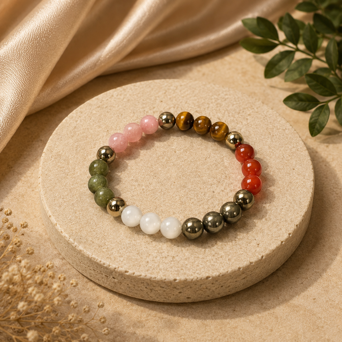 Natural Dhan Vardhi Bracelet 8 MM
