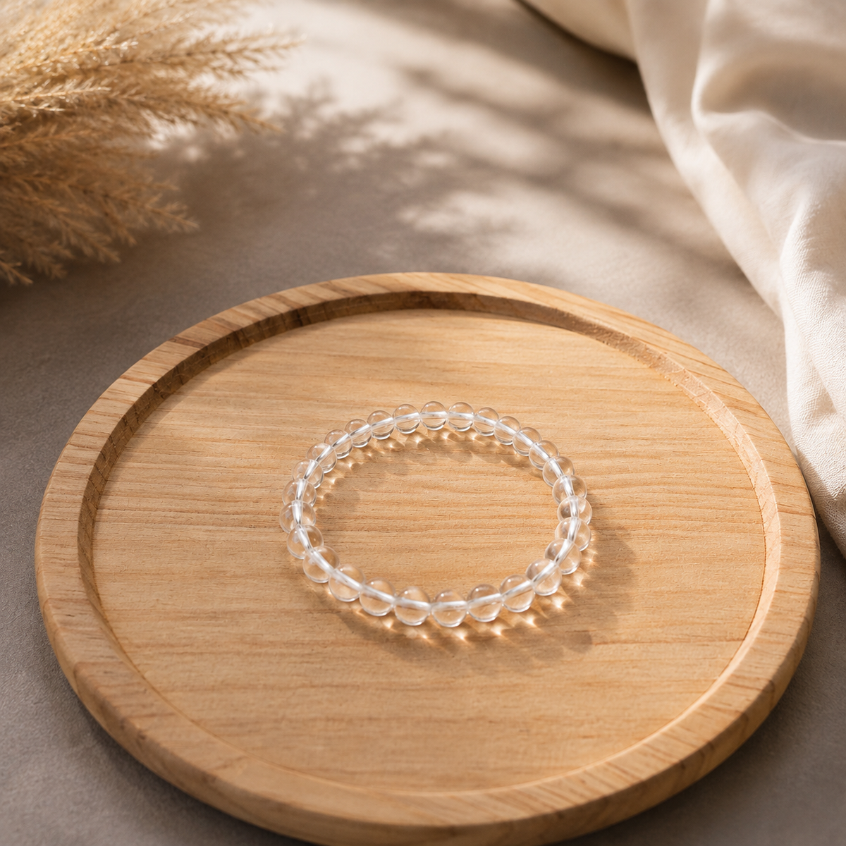 Natural Clear Quartz Bracelet – 8 MM