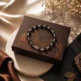 Natural Karungali Silver Plated Bracelet – 8 MM