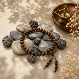 Natural Red Sandalwood Bracelet with Latkan – 6 MM