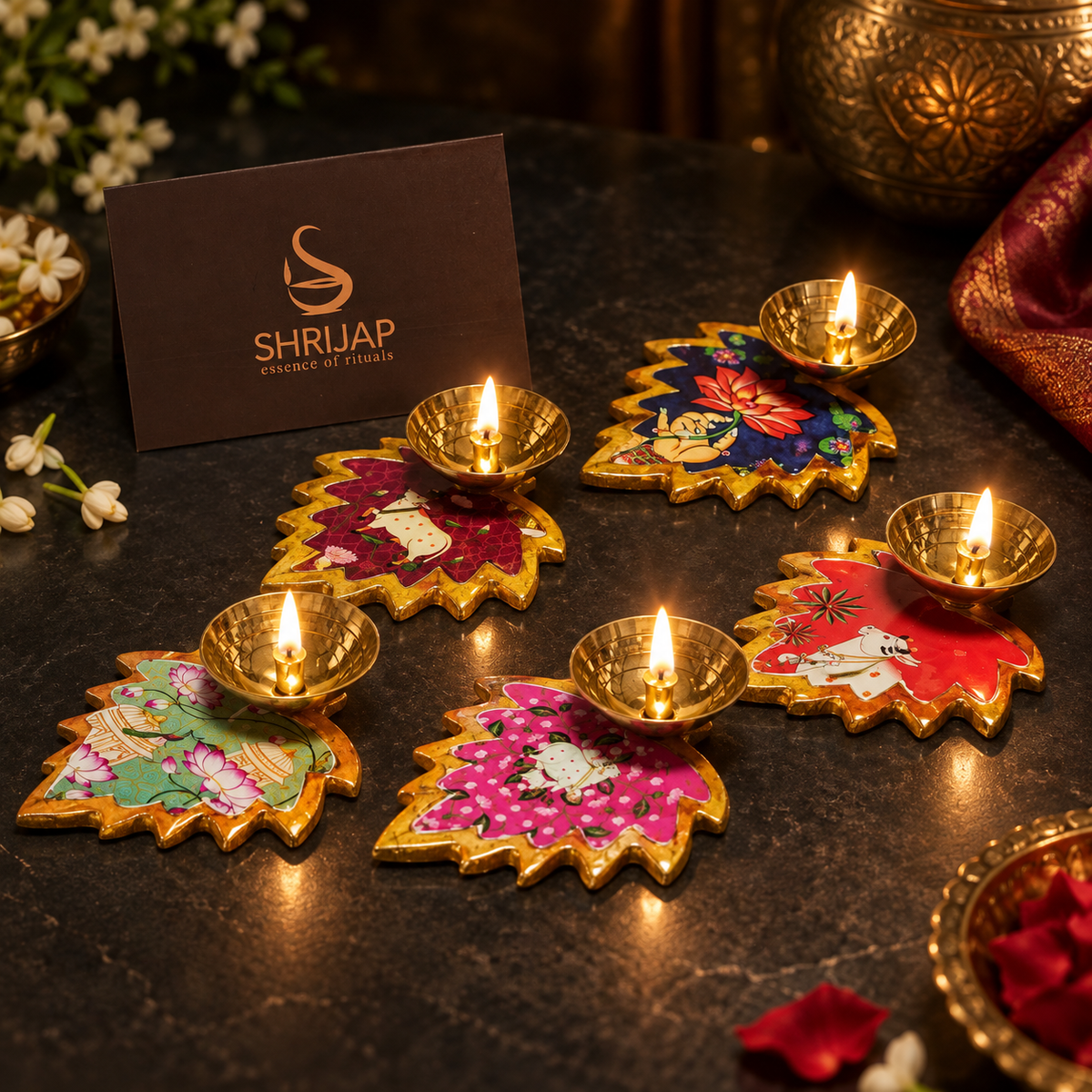 Lotus Pichwai Diya