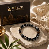 Natural Black Sardonyx Agate Bracelet – Sulemani Hakik – 8 MM