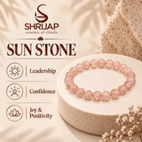 Natural Sun Stone Bracelet – 8 MM