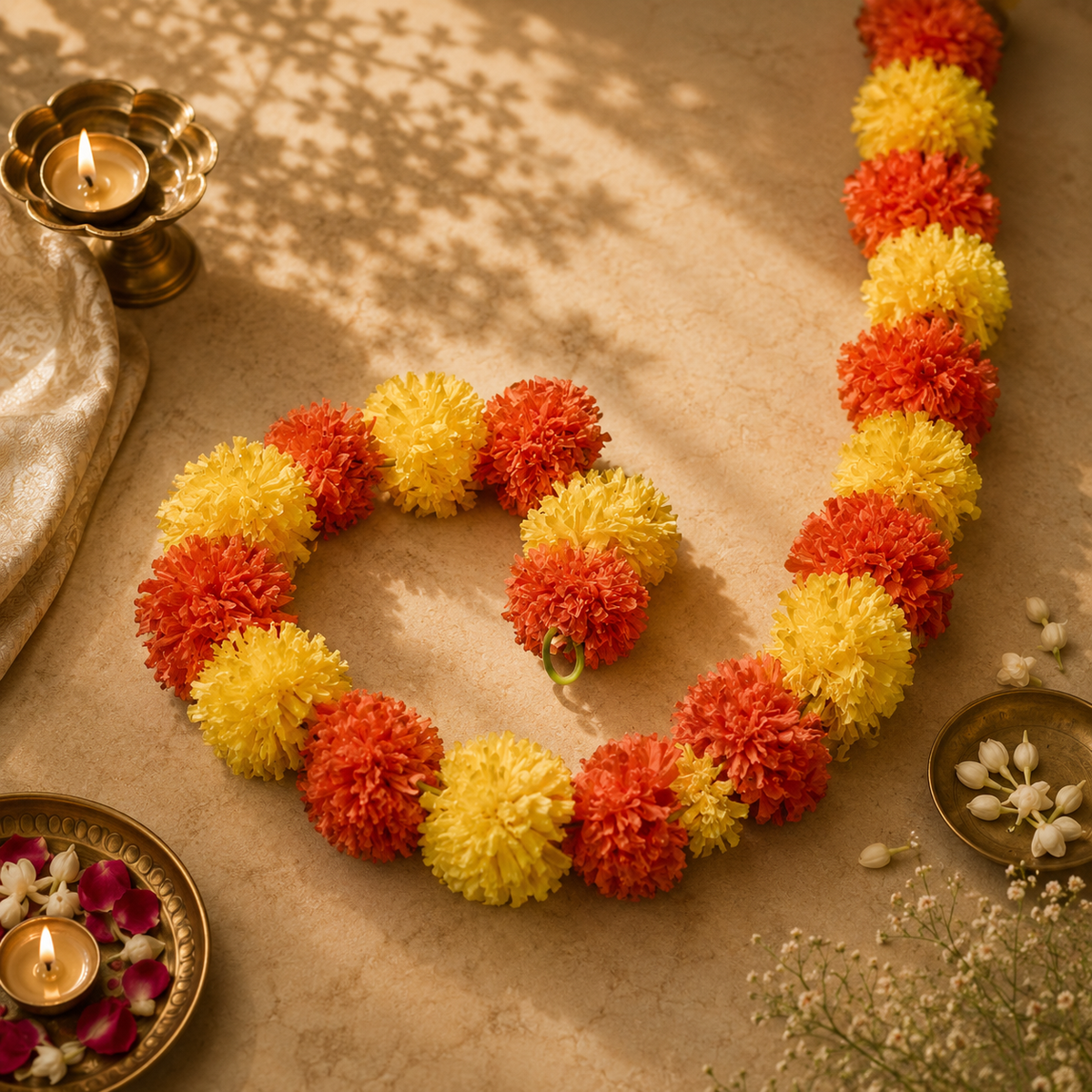 Genda Phool Mala – Red Yellow