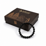 Natural Black Obsidian Bracelet – 8 MM