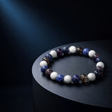 Multi Stone Round Bracelet – Howlite, Sodalite & Amethyst – 8 MM