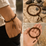 Natural Red Sandalwood Bracelet with Latkan – 6 MM
