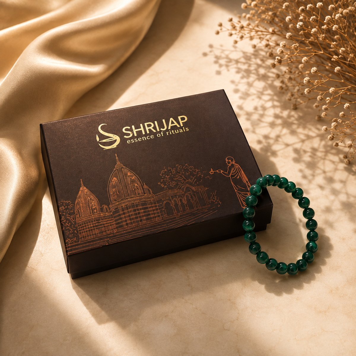 Natural Malachite Bracelet – 8 MM