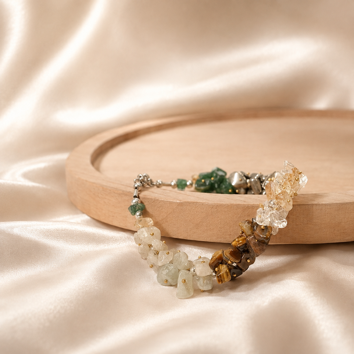 6 Crystal Chips Wealth Bracelet