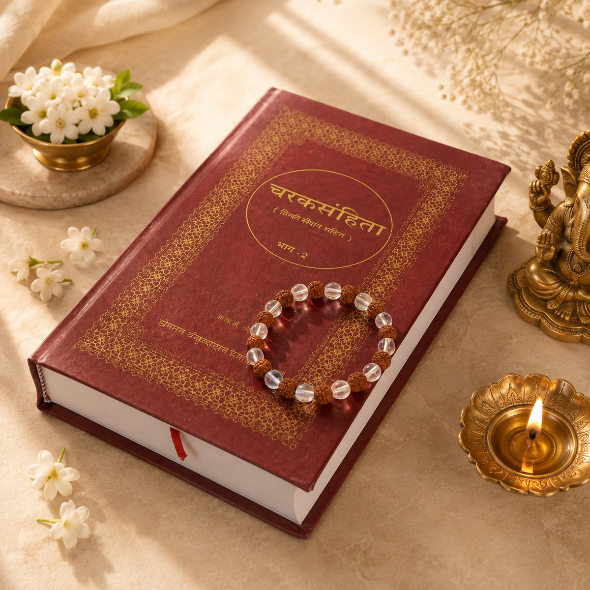 Rudraksha Sphatik Bracelet
