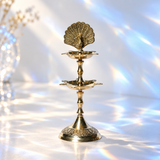 Peacock Diya With 2-Step Big