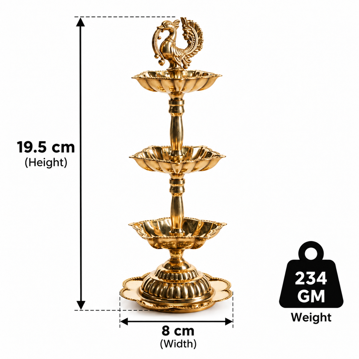3 Step Swan Diya