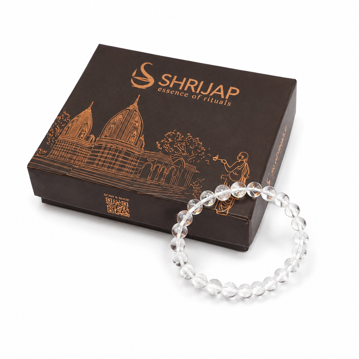 Natural Clear Quartz Bracelet – 6 MM