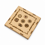 7 Chakra Healing Crystal Set with Engraved Wooden Box (Set of 1 Pc Box – 7 Stones)