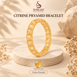 Citrine Pyramid Bracelet